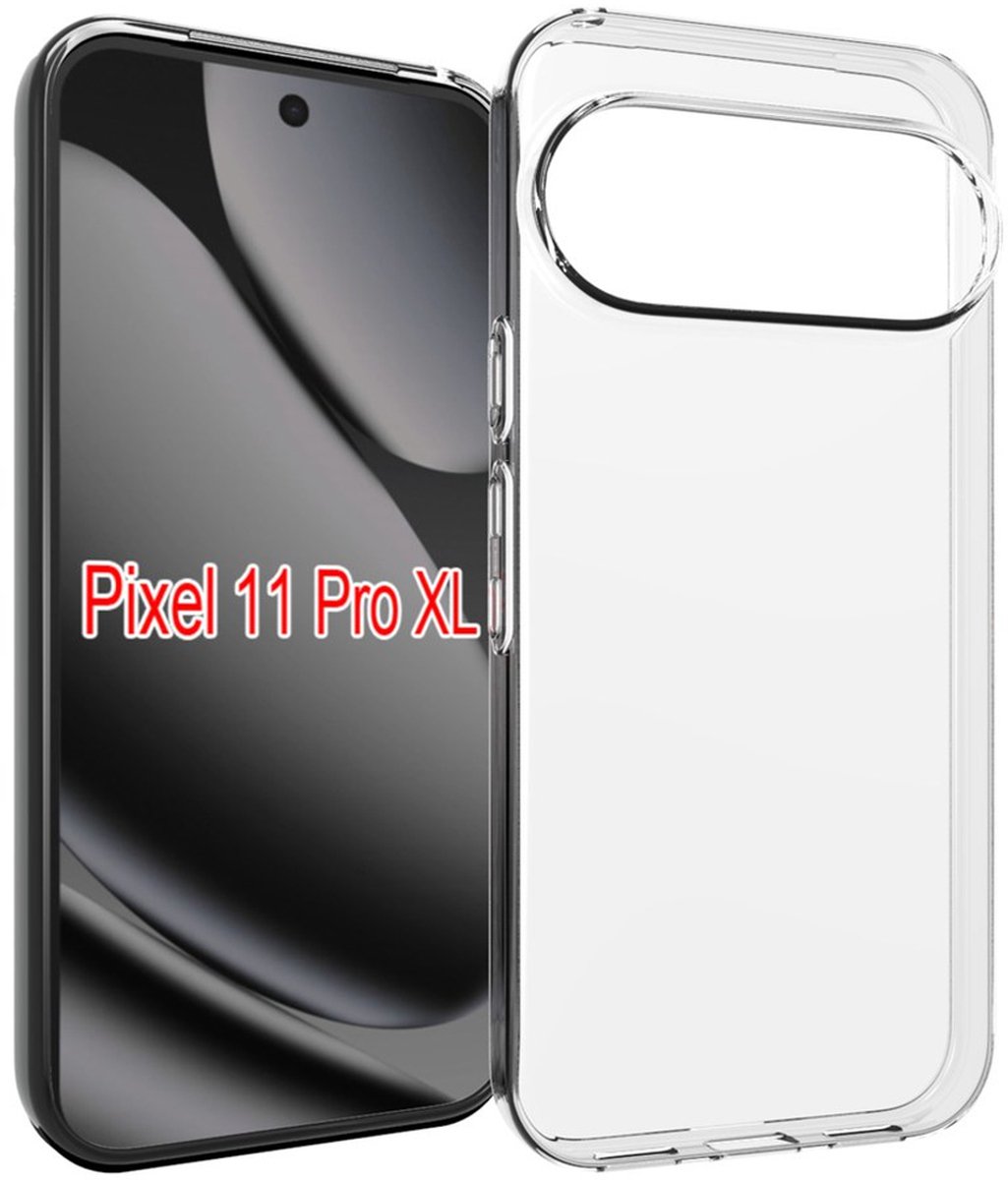MobyDefend Hoesje - Geschikt voor Google Pixel 11 Pro XL - Transparante TPU Backcover - Volledig Doorzichtig