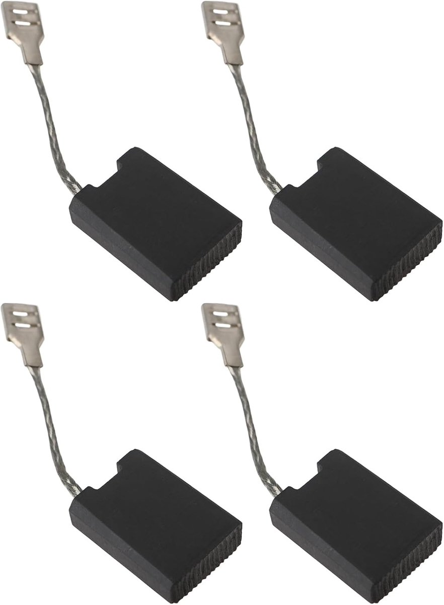 SnelShoppen - 4 Stuks Power Tool Koolborstels 6,3x16x26mm Vervangende Borstels voor Elektrisch Gereedschap - Duurzaam Koolstofmateriaal, Betrouwbare P