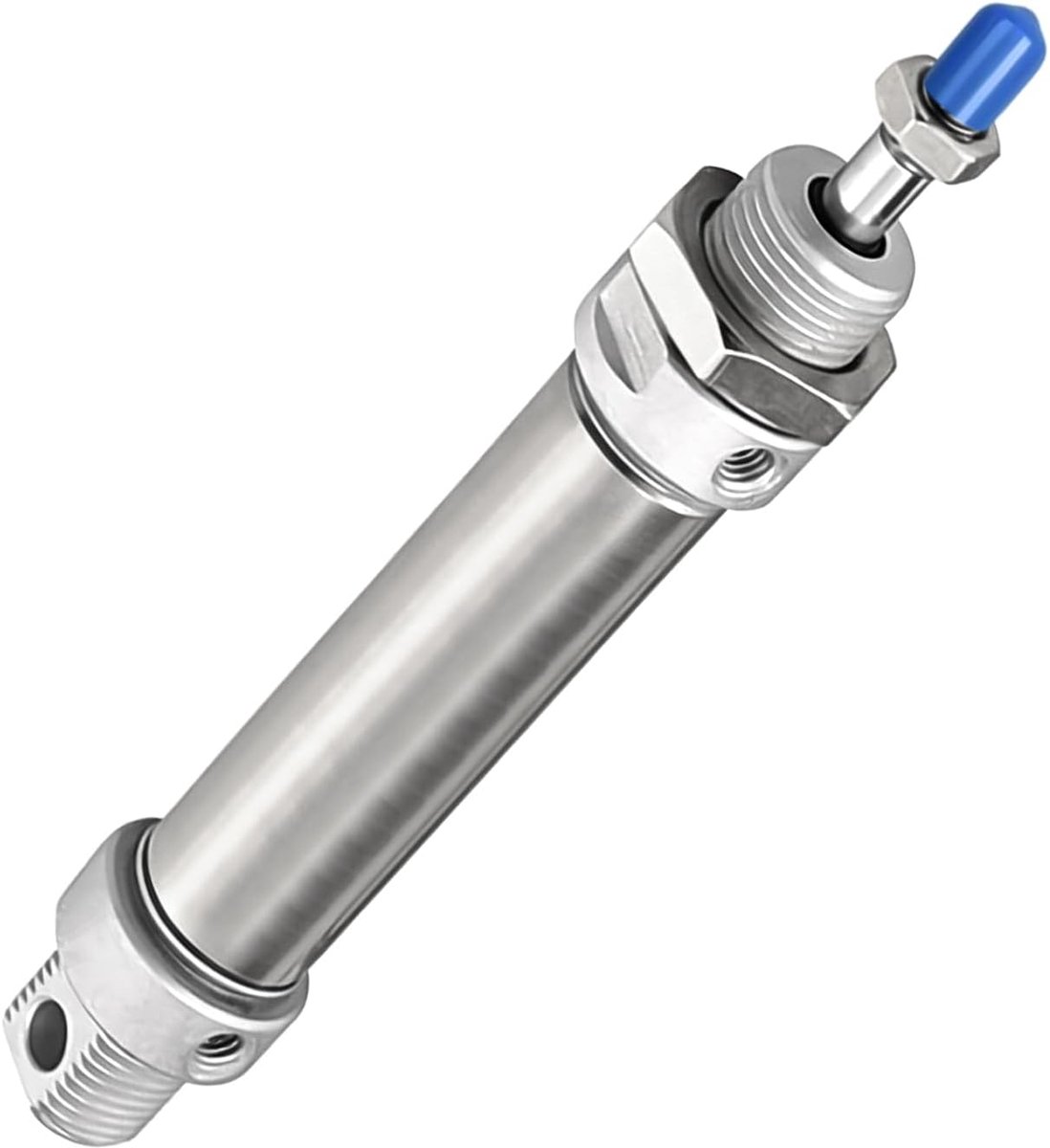 SnelShoppen - MA Mini Pneumatische Cilinder 16mm Boring 25mm Slag M5 Poort, Dubbele Actie Enkele Stang Luchtcilinder, Roestvrij Staal voor Industriële