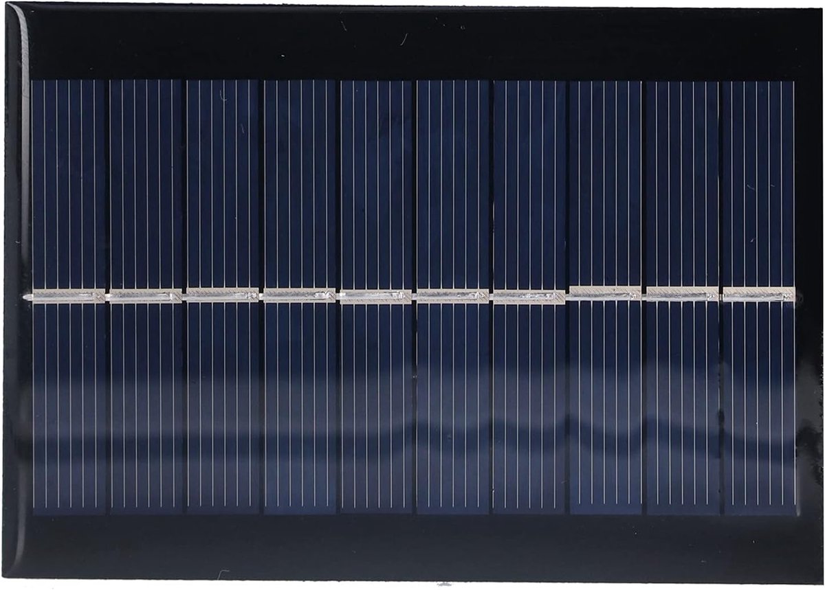 SnelShoppen - 2 Stuks Micro Power Zonnepanelen - Polysilicon Oplaadbare Batterij 100x70mm 1W 5V - Duurzaam en Efficiënt voor Tuin, Camping en Buitenac