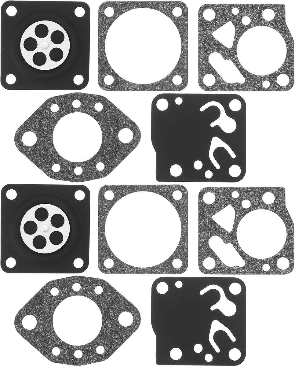 SnelShoppen - 2 Sets Grasmaaier Carburateur Rebuild Kits Geschikt voor Tillotson DG-2HU DG 2HU 1HU DG-1HU - Hoge Temperatuur en Corrosiebestendig Rubb
