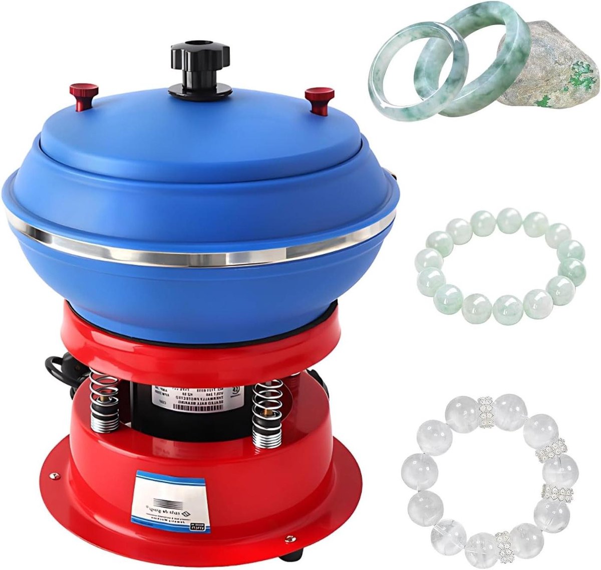 Trilpolijstmachine - Vibrerende polijsttrommel - Stenen en metaal polijsten - Batchverwerking 3.5L - 3.5L - One Color