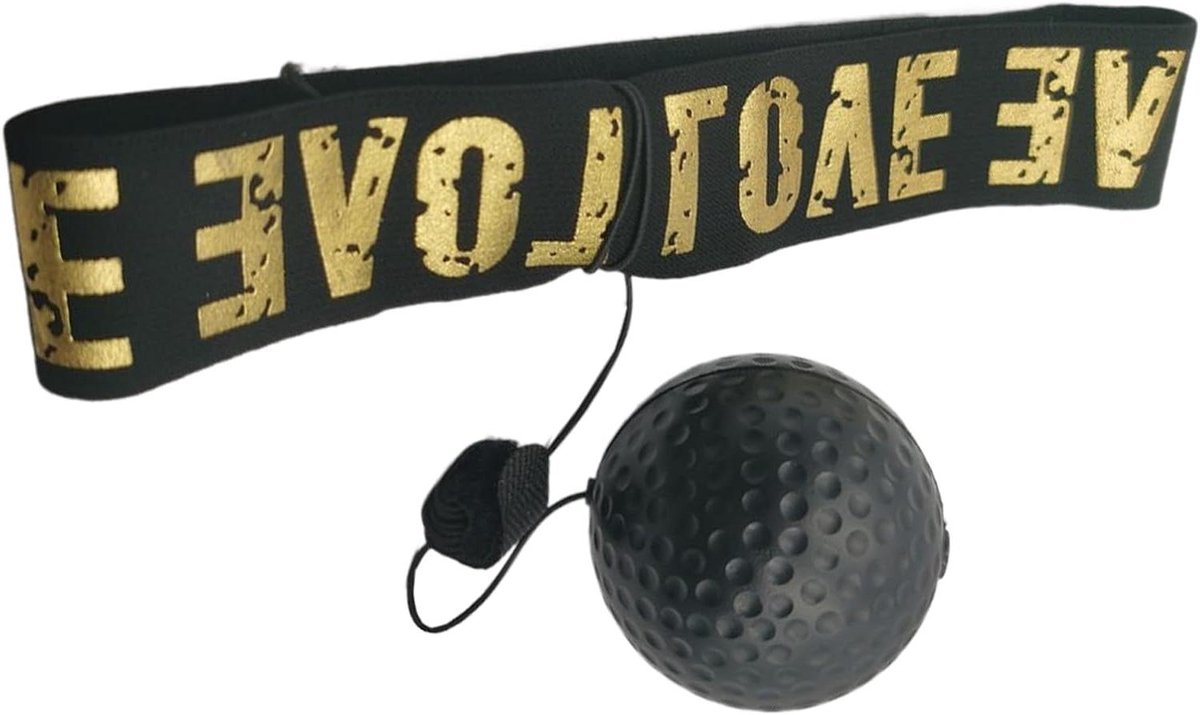 Boks Reflexbal - Hoofdband Bokszak - Verbeteren Reflexen - Beginnersvriendelijk - Verstelbaar - Zwart