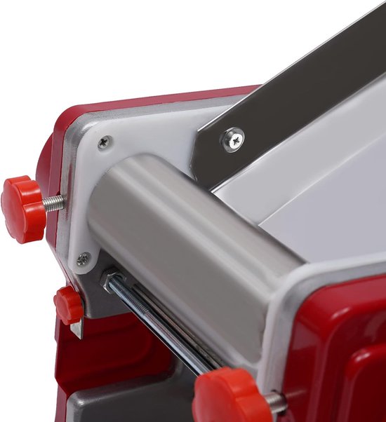 Handmatige pastamachine voor verse pasta, roestvrijstaal, deegmachine met instelbare dikte 0,5-5 mm, ideaal voor 5-10 personen — afbeelding 2