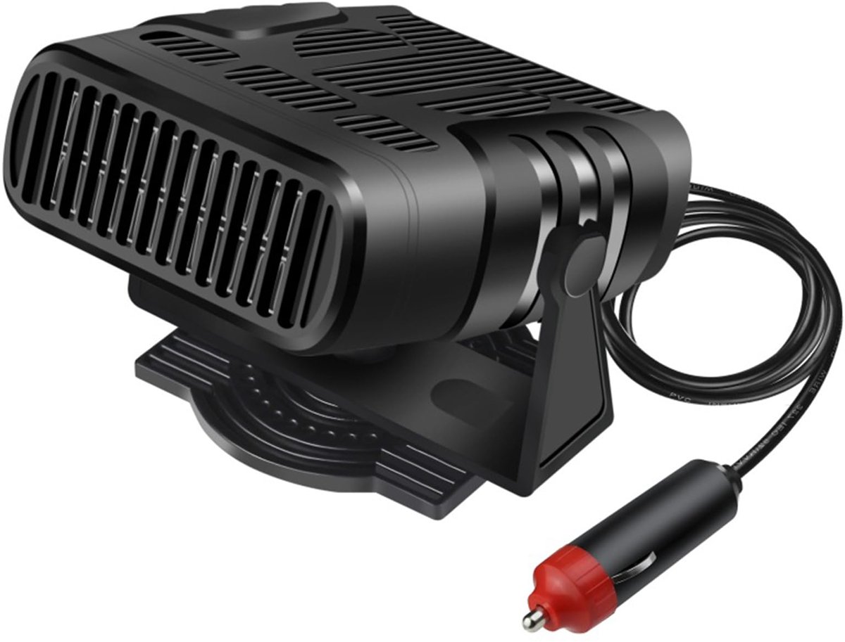 longziming -Auto Verwarming 12V – Auto Kachel met Ventilator – 2-in-1 Verwarmen & Koelen – 360° Draaibaar – Ontdooien & Ontwasemen Voorruit – Voor Auto, SUV en Camper