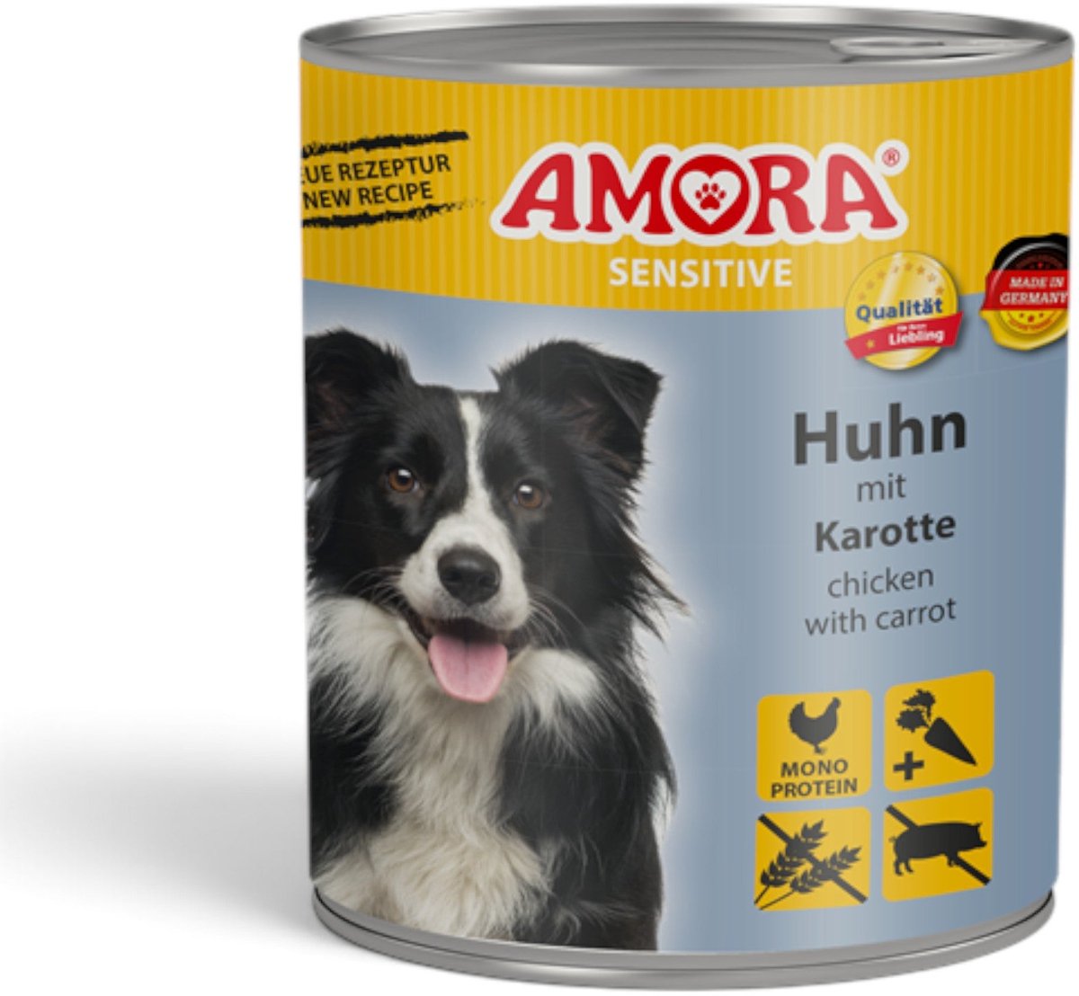 Amora AMORA Hond Sensitive 6x800g - Kip & Wortel