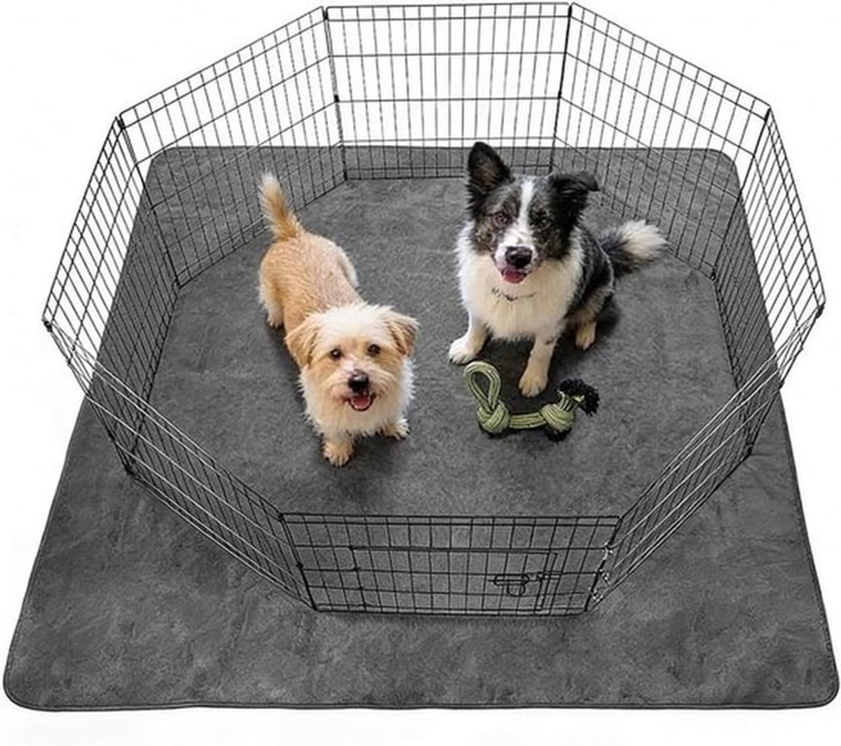 Wasbare puppy onderlegger, waterdichte hondendeken, snel absorberend en herbruikbare PIPI-pads voor honden, katten en cavia's, 1 stuk: 168 x 125 cm