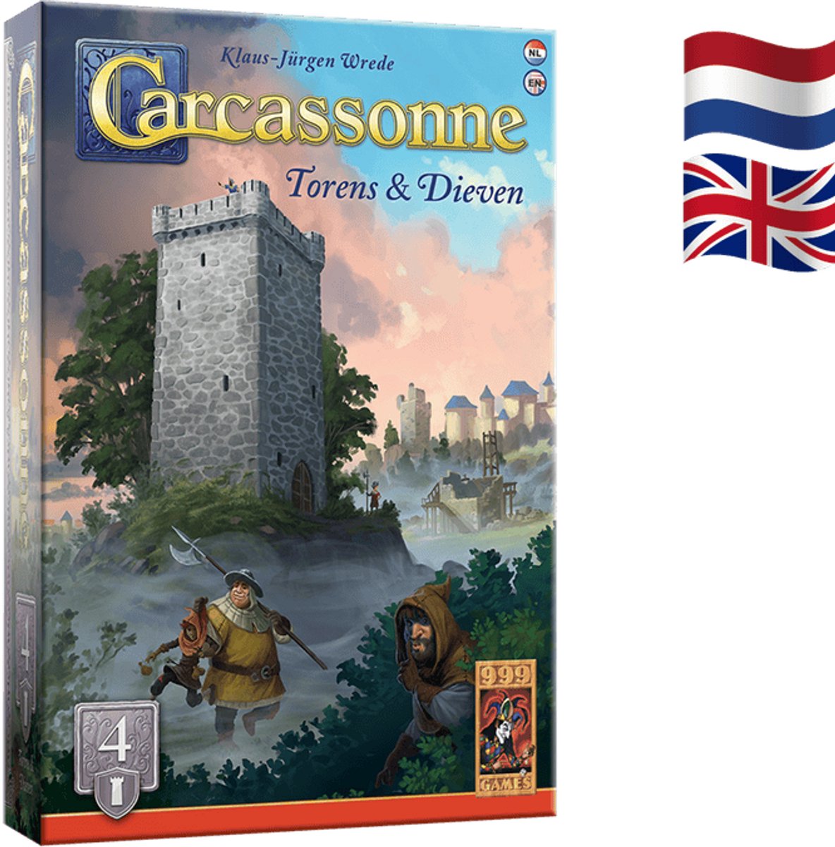 999 Games - Carcassonne: Torens & Dieven - Uitbreiding 4 - Nieuwe Versie - NL - EN — afbeelding 15