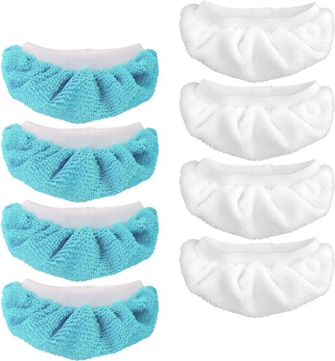 Verwisselbare Microfiber Stoomreiniger Pads - 8 Stuks, Wasbare Doeken voor Handheld Stoomreinigers, Geschikt voor Diverse Merken en Modellen