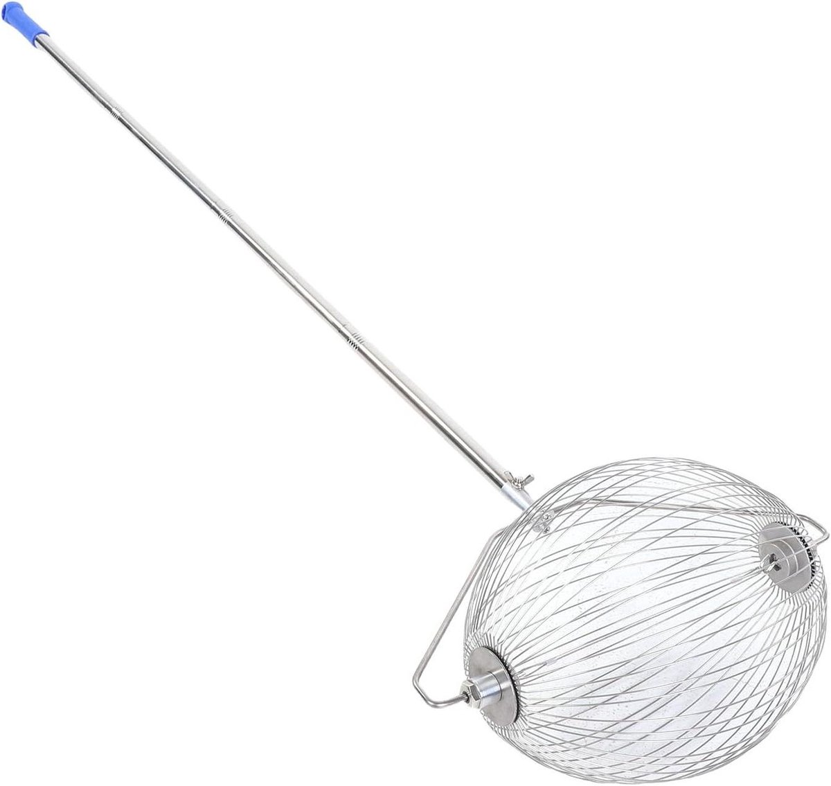 Notenverzamelaar - Oogstgereedschap - Tuin opruimen - Rug sparend - 152 cm - Zilver