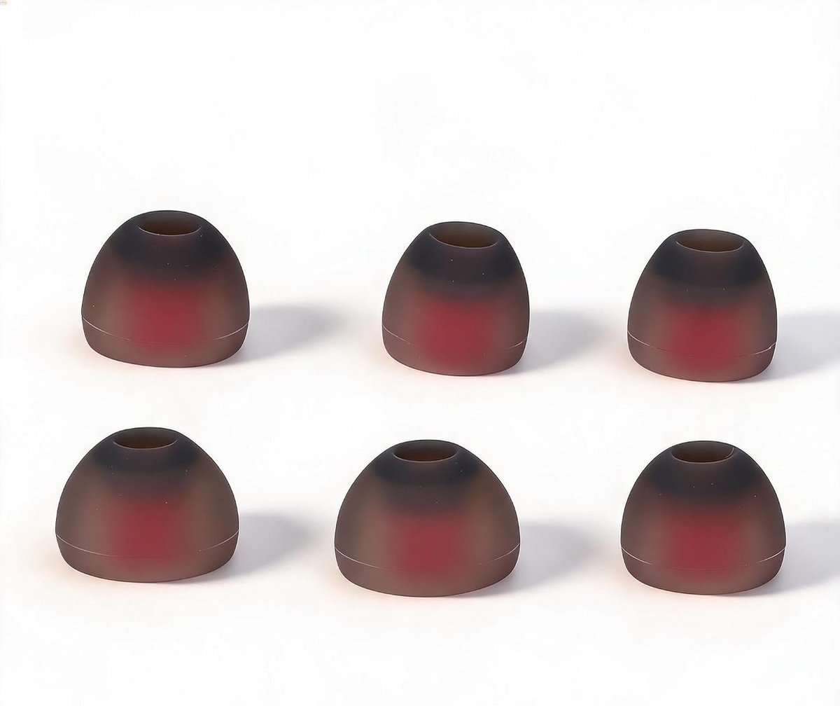 SnelShoppen - 6 Stuks Siliconen Oordopjes Geschikt voor Hoofdtelefoons, Vervangende Geluidsisolerende en Comfortabele Oordopjes van Zacht Silicone