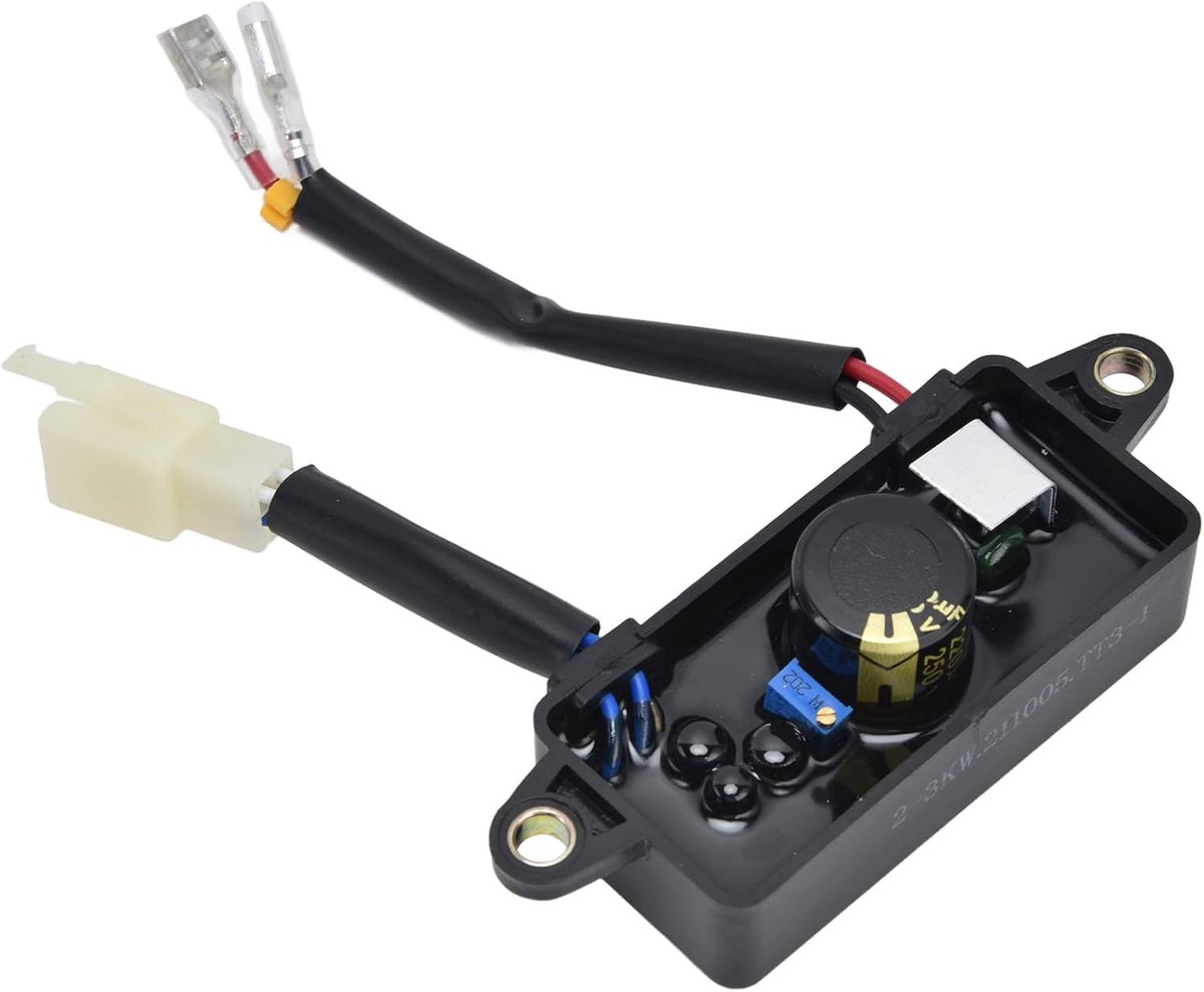 SnelShoppen - 2-3KW AVR Voltage Regulator Generator Automatische Spanningsregelaar Rectificator voor 168F Waterpomp en Mini Tiller - ABS Materiaal, St