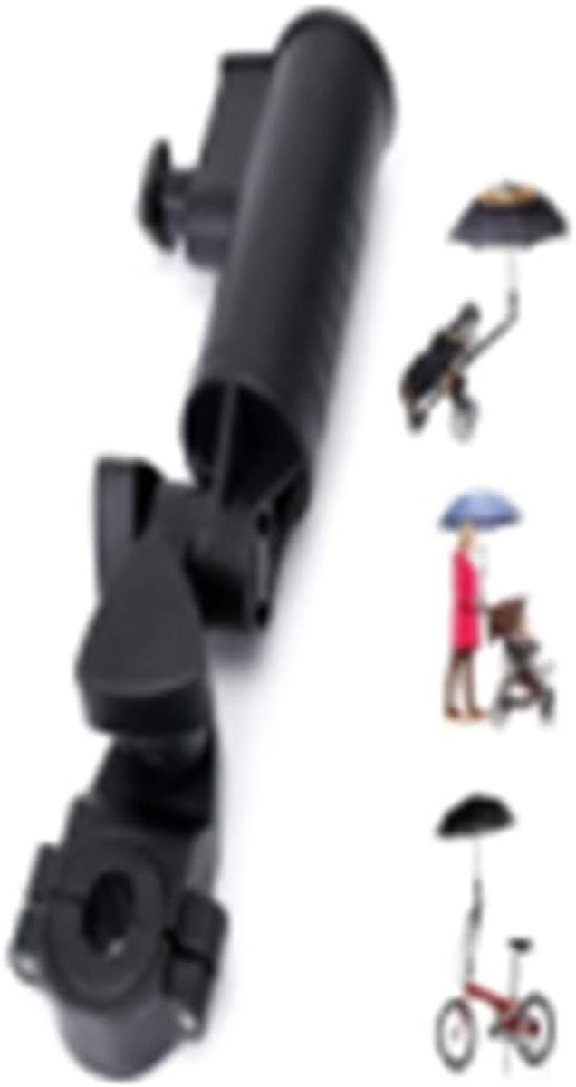 SnelShoppen - Universele Golf Trolley Paraplu Houder - Accessoires voor Golf Trolly, Kinderwagens, Bicycles, Rolstoelen, Visstoelen en Strandstoelen -