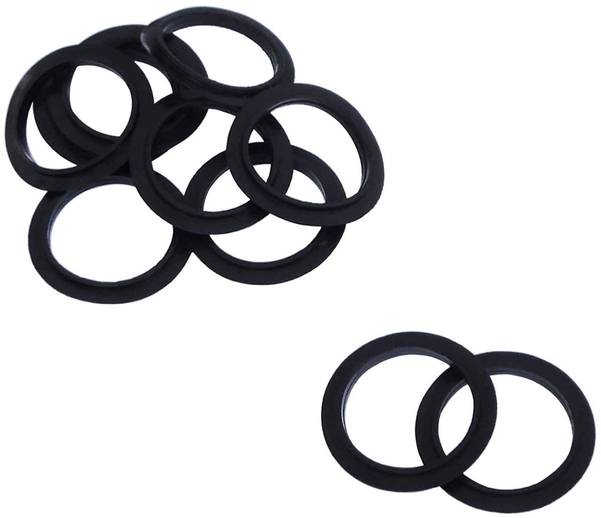 SnelShoppen - 10 Stuks Afvoerplug O-Ringen Reserve Dichtingen voor Metalen Wasbakken en Pop-up Badafvoerplug, Binnenmaat 31.5mm, Buitenmaten 38mm, Sil