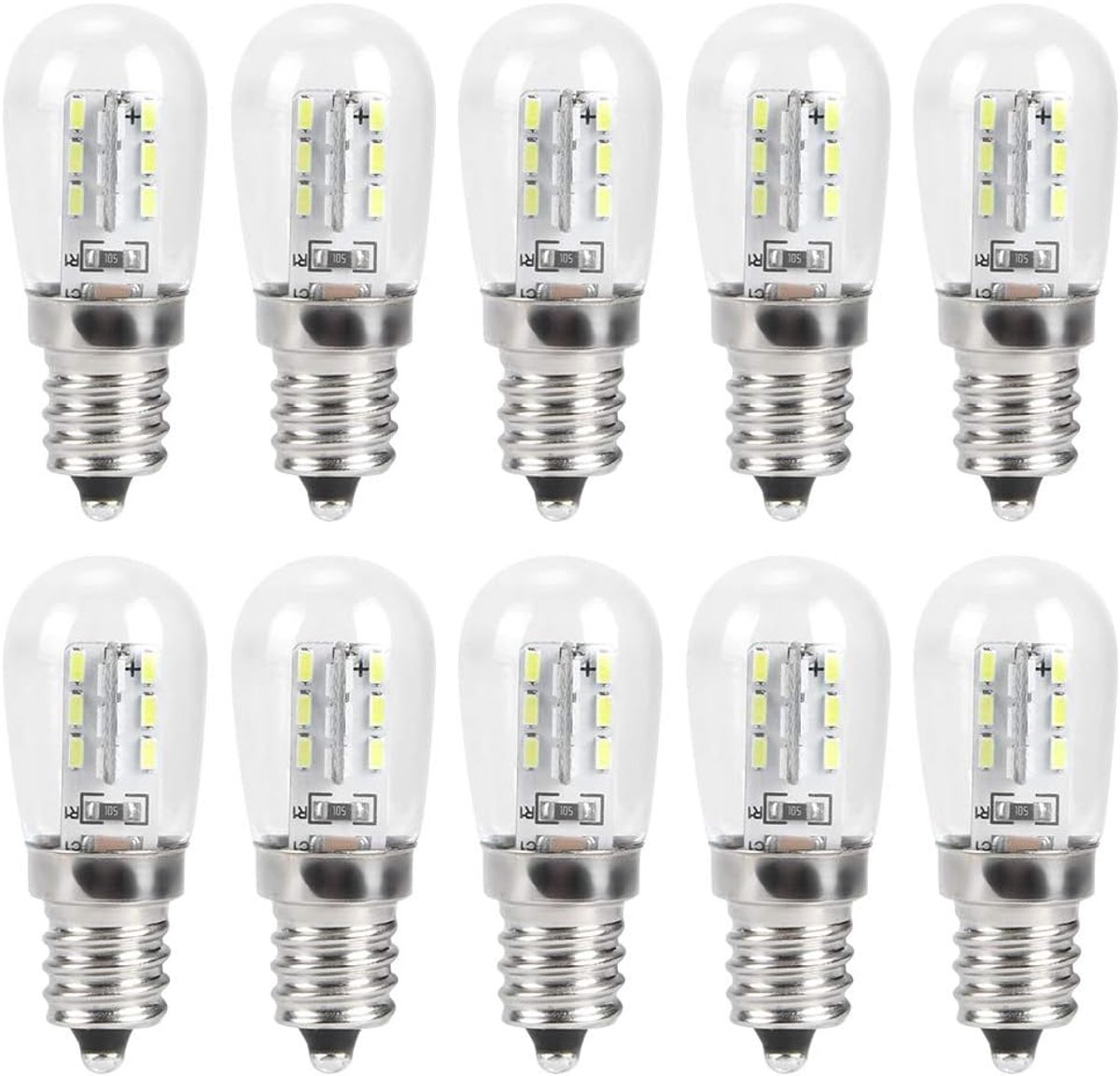SnelShoppen - Lamp Light LED Koelkast 10 Stuks 1.5W E12 AC 230V Energiezuinige Verlichting voor Thuis, Vervanging van Lampen, Hoge Helderheid, Ideaal