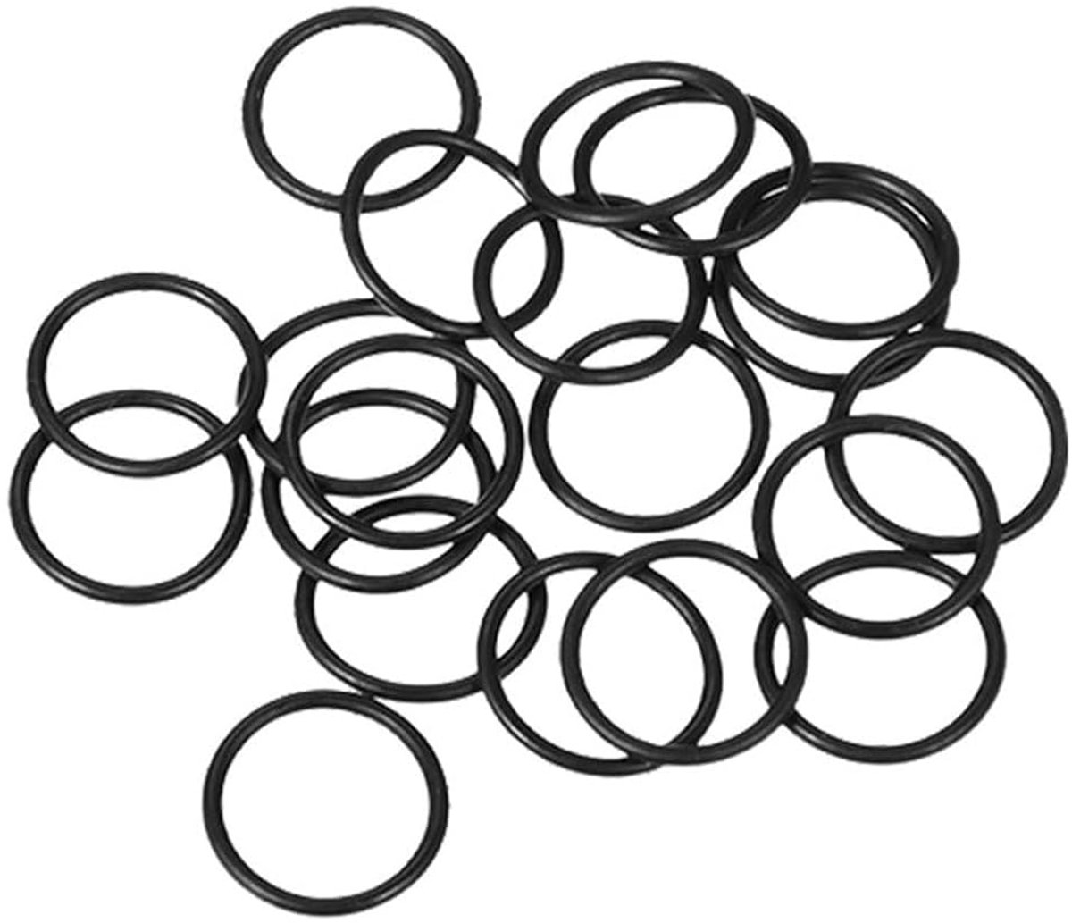 SnelShoppen - 20 Stuks Nitril Rubber O-ringen - 7mm Buitenmaat, 5mm Binnenmaat, 1mm Dikte - Rubber Washers, Spacer Kit voor Sealing, Geschikt voor Div