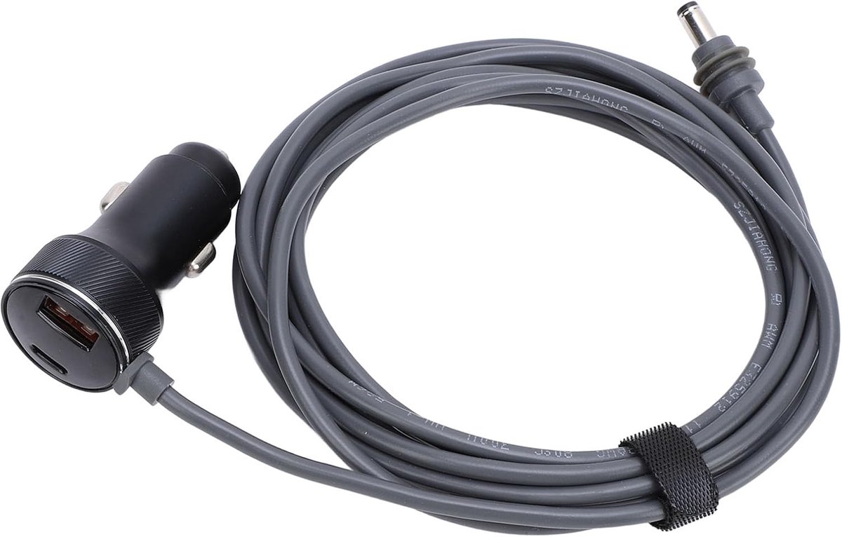 SnelShoppen - Mini DC Auto Oplaadkabel, Sigarettenaansteker Stekker Naar DC Connector, Voor Satellietapparatuur, Plug & Play, Betrouwbare Stroomoverdr