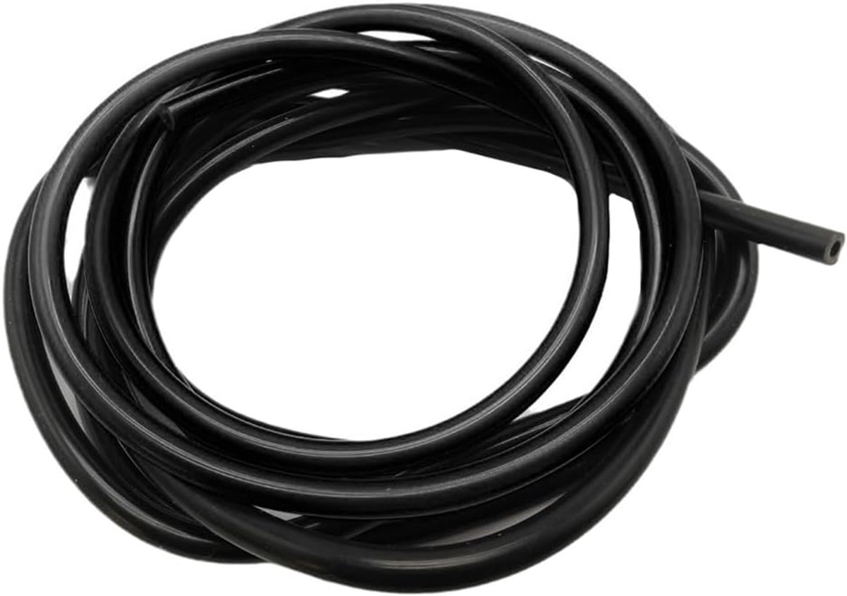 SnelShoppen - Silicone Vacuumslang voor Auto, 3m Hoge Temperatuur Silicone Slang, Duurzaam en Weerbestendig, Ideaal voor Koelvloeistof en Diesel, 3mm