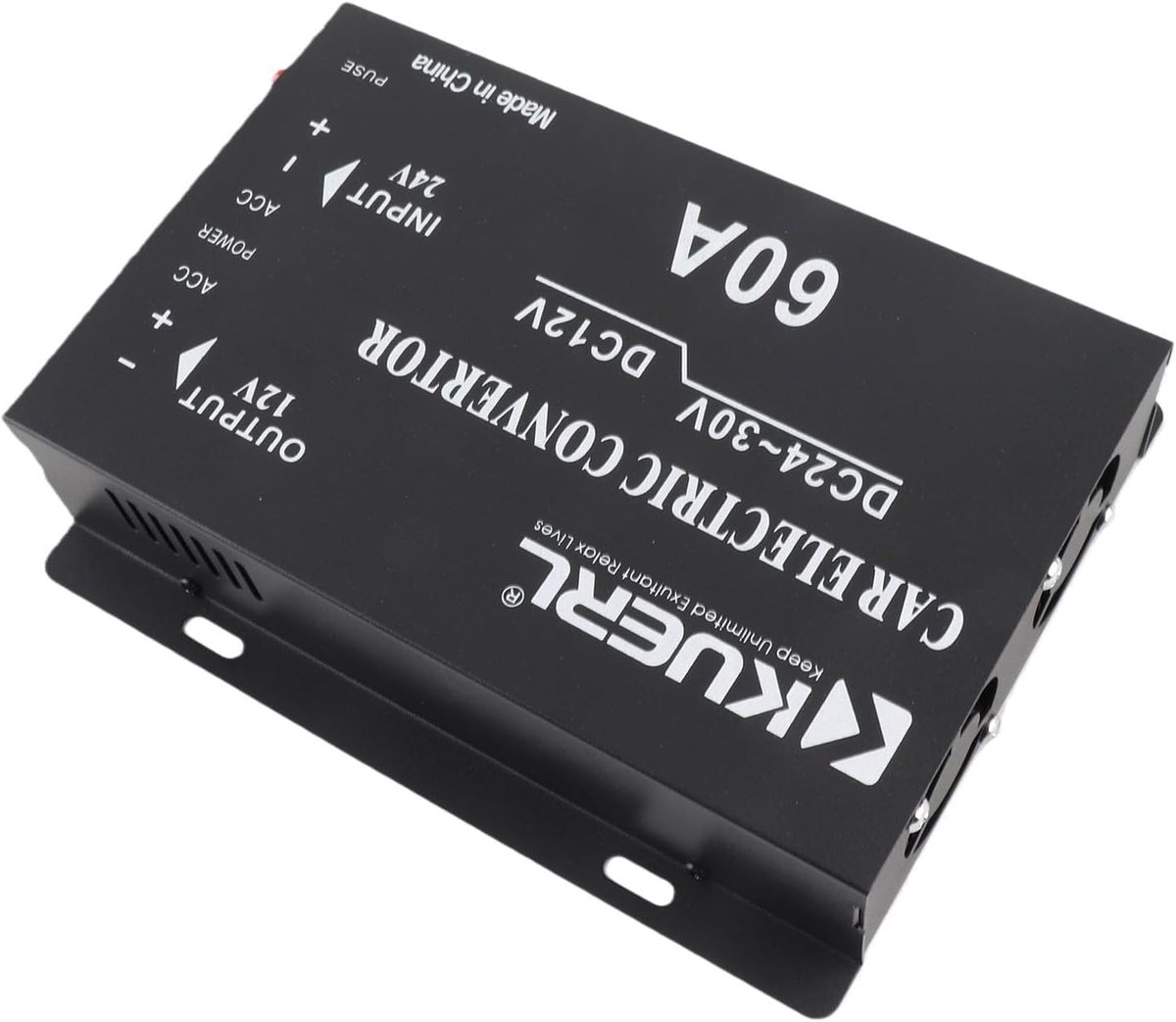 SnelShoppen - Power Electric Converter 24V naar 12V 60A Spanning Omvormer Adapter - Universele Voeding voor Auto Koelkast, DVD, Speaker, Camera en Mee