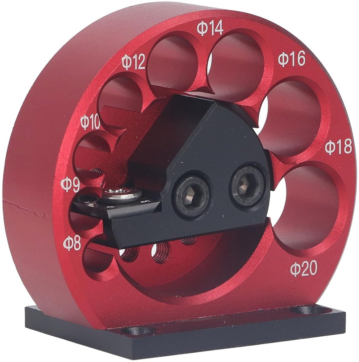 SnelShoppen - Dowel Mold Set Plug Maker 8 tot 20mm Houten Plug Maker Rond Stok Hulpmiddel 8 Openingen Verstelbare Plug-Maker Aluminium Voor Elektrisch