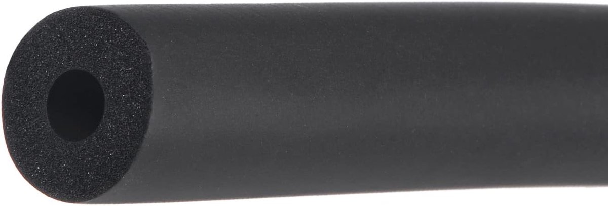 SnelShoppen - 1/4 inch pijpisolatie slangen warmtebehoud schuimslangen handgrepen voor leidingen isolatie omhulsel - 20"/zwart