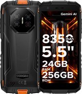 DOOGEE Fire 3 Ultra 4G - Smartphone - Robuuste Smartphone - 24 GB RAM+256 GB ROM/2 TB TF - 5,5 inch HD - Android 15 - 8350mAh - Unisoc T7200 - NFC - Face ID - Vingerafdrukscanner - Oranje