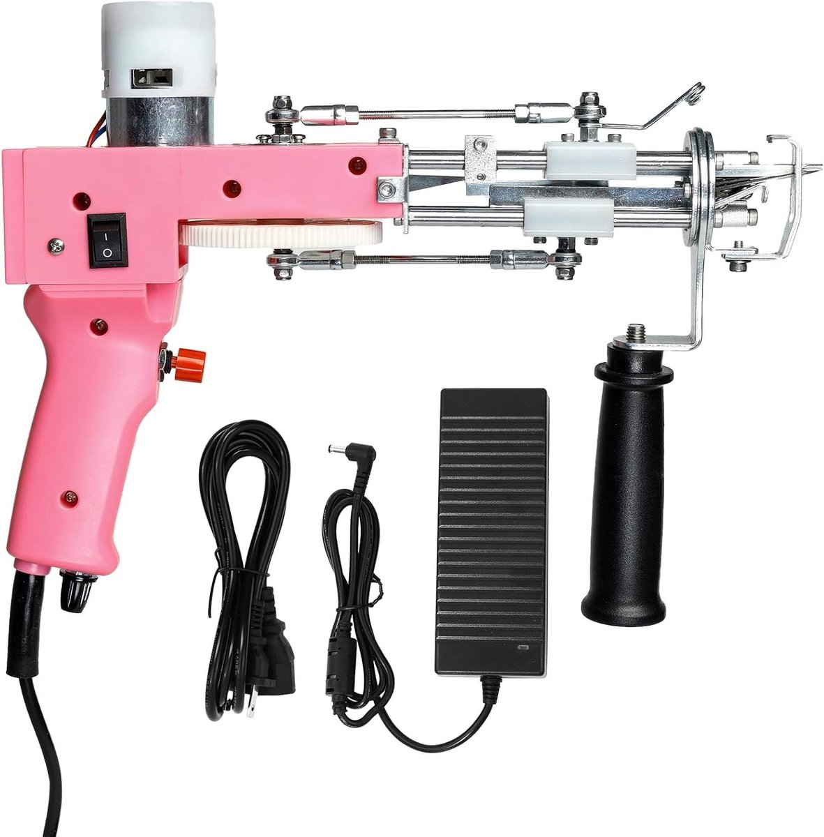 Tuftpistool - Tapijt Machine - Tapijt Maken - 2-in-1 Pool Snijden - 4-19 mm Stapelhoogte - Roze