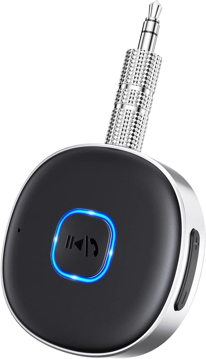 Bluetooth Ontvanger - Muziek Adapter - Draadloze Muziek - Ruisonderdrukking - 16 Gram - Zwart