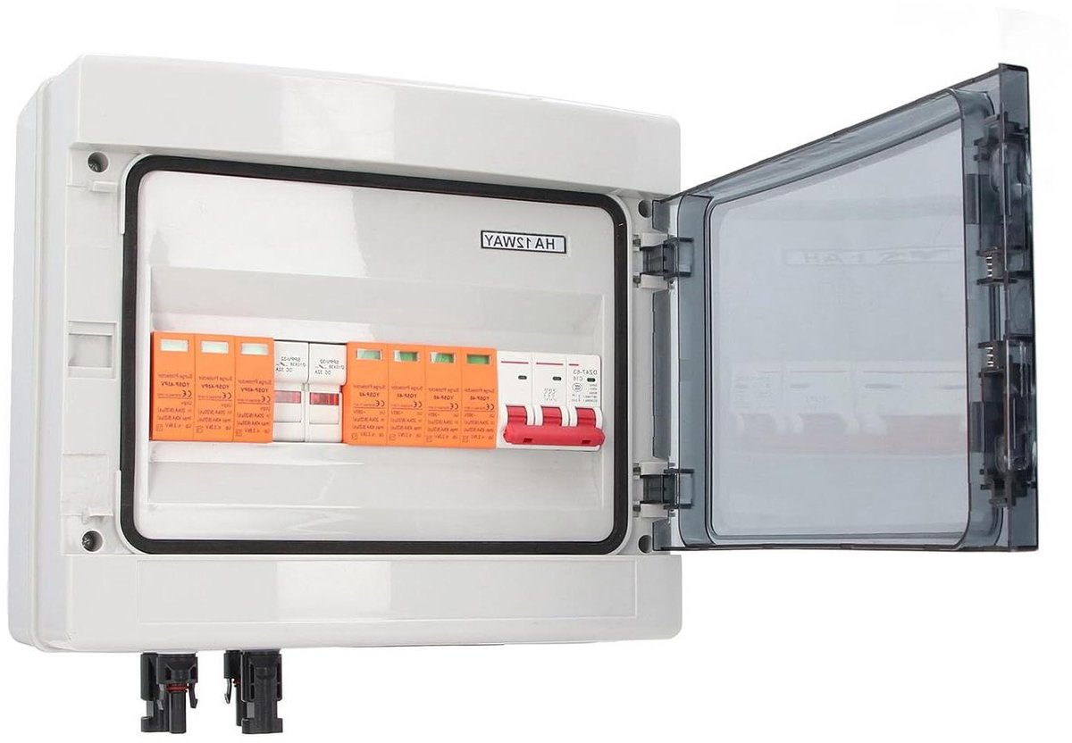 Solar Combiner Box - PV Verdeeldoos Zonne-energie - Zonne-energie Systeem Beveiligen - IP65 Waterdicht Bliksemafleider