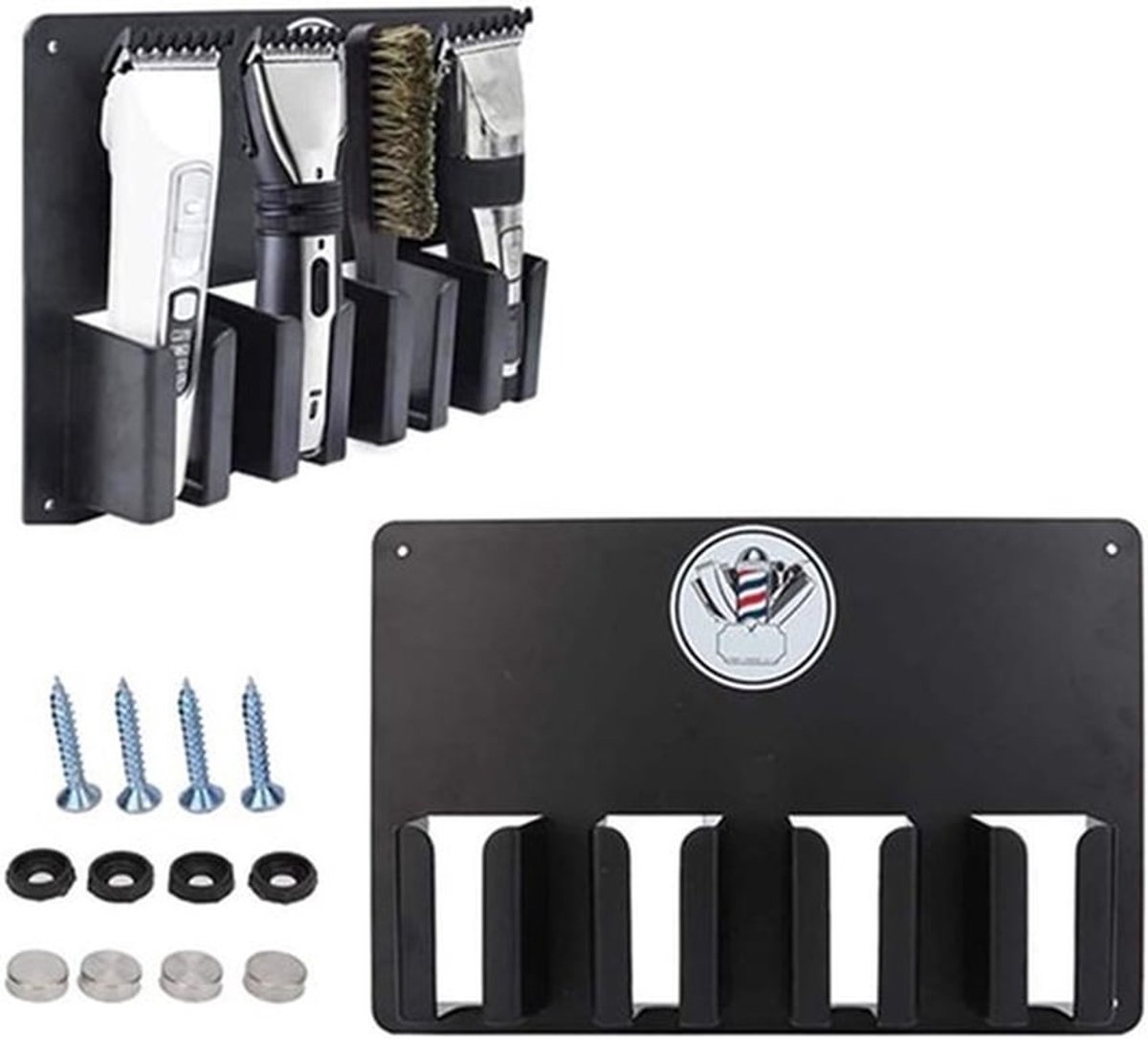 Multifunctionele Opbergtray voor Haarknippers - Salon Accessoires, Wandmontage, Organisatie voor Kappers en Stylisten
