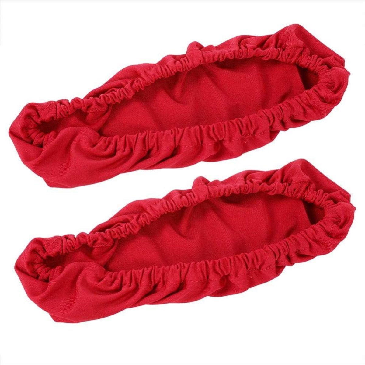 SnelShoppen - Vikye Stoel Armhoezen, Beschermers voor Stoelarmleuningen van 92% Polyester en 8% Elastaan, Geschikt voor de Meeste Kantoorstolen (Rood)