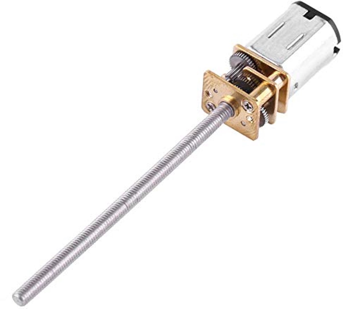 SnelShoppen - Elektrische Motor met Aandrijving en Uitlaatas, 30 rpm, Vermogen N20 tot 500 rpm, Draad M3 x 55 mm, Voor Diverse Toepassingen