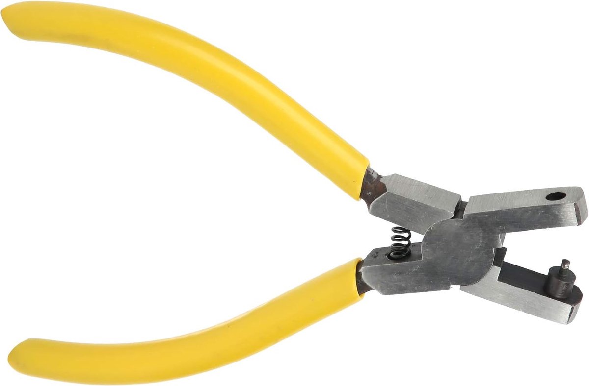 SnelShoppen - Mini Leer Perforator Tang 6in - Handgereedschap voor DIY - Eyelet Gereedschap - 2mm voor Leren Riemen, Bandjes, Linken en Ambachtelijke