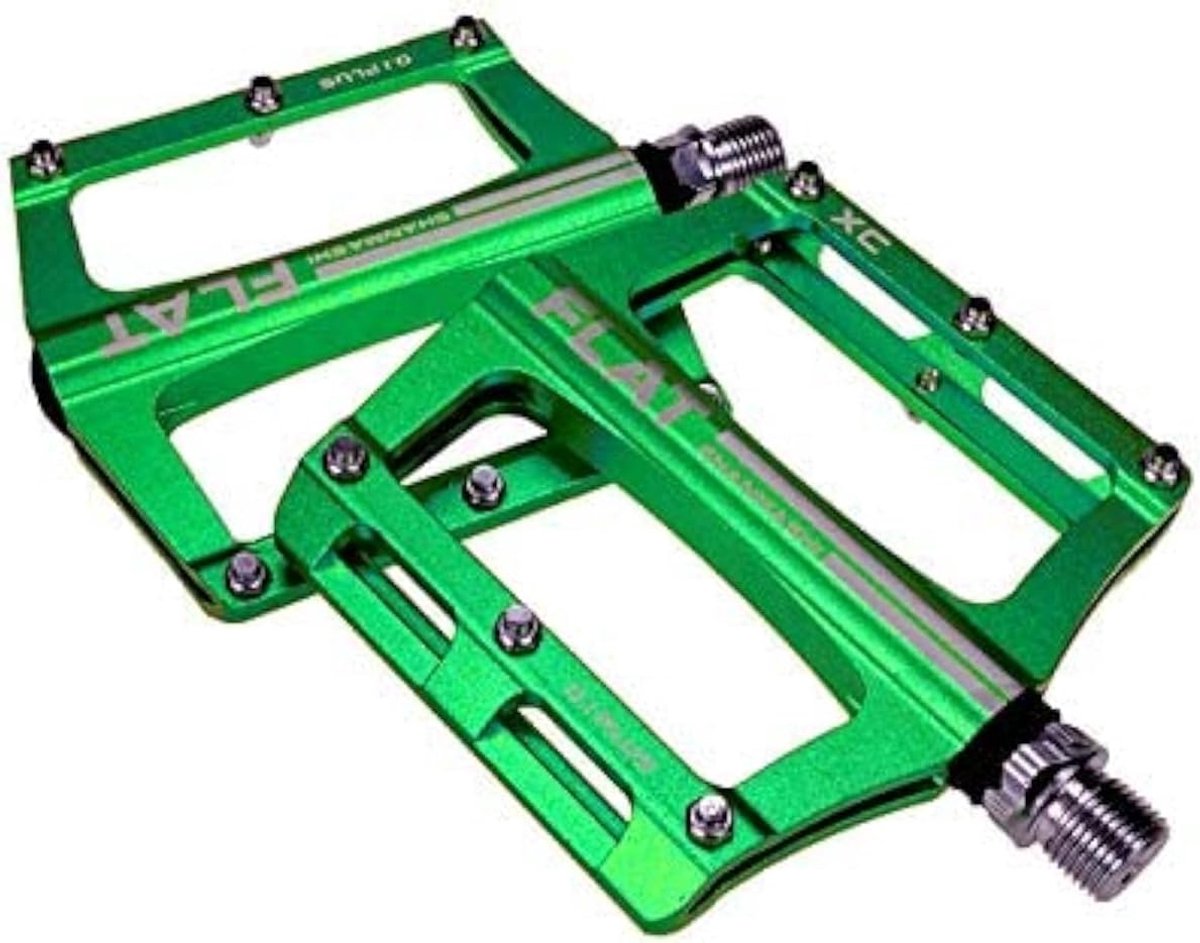 SnelShoppen - Aluminium Non-Slip Pedalen - Lichtgewicht Fiets Pedalen voor MTB/Mountainbike en BMX - Cr-Mo Staal Spindel - Antislip en Duurzaam