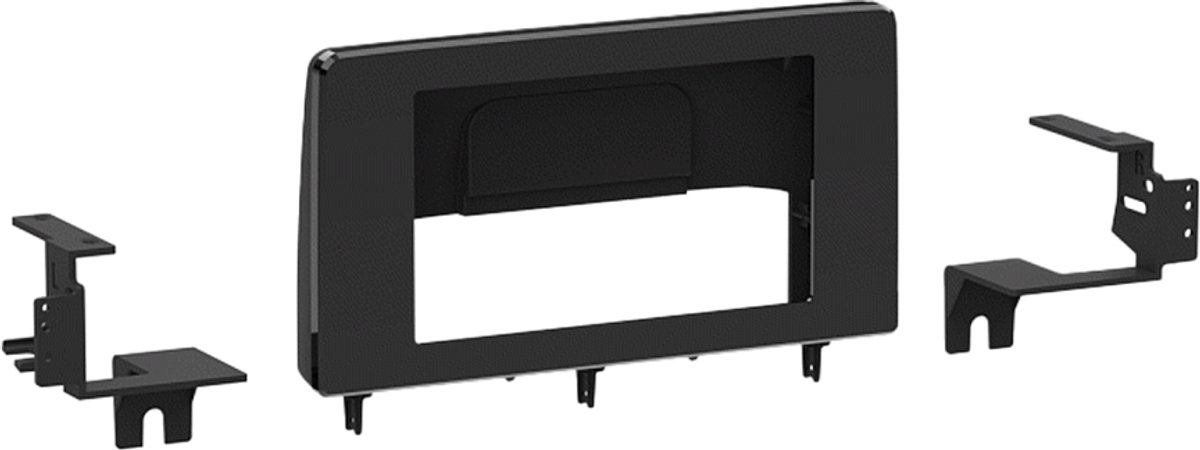2-DIN Paneel Honda Civic 10/2022 - 2025 Kleur:Zwart