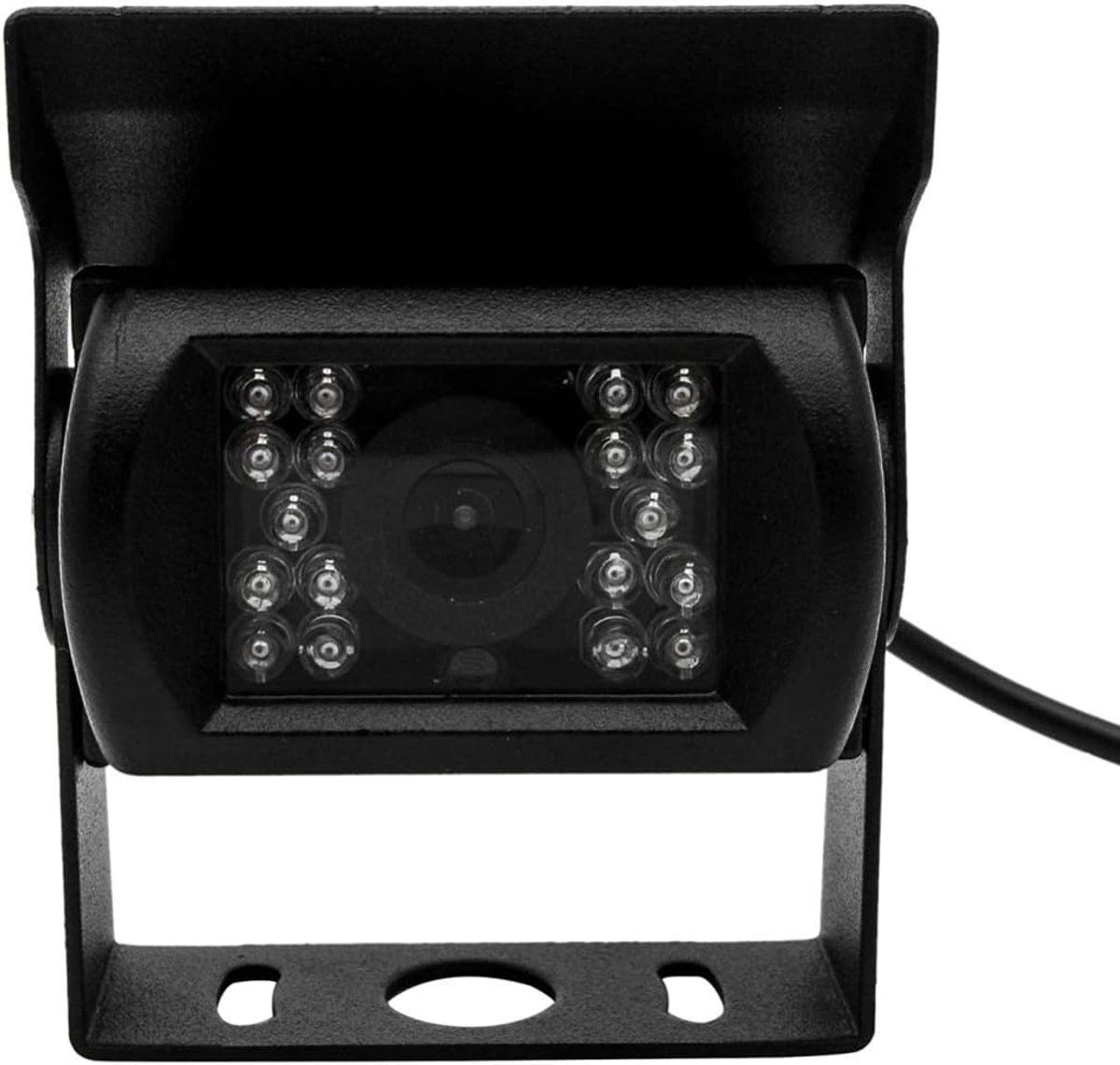 SnelShoppen - Achteruitrijcamera, 4 Pin HD Achteruitrijcamera, Waterproof CCD Vooruitrijcamera met 18 Infrarood LED Nachtzicht voor Vrachtwagen, Trail