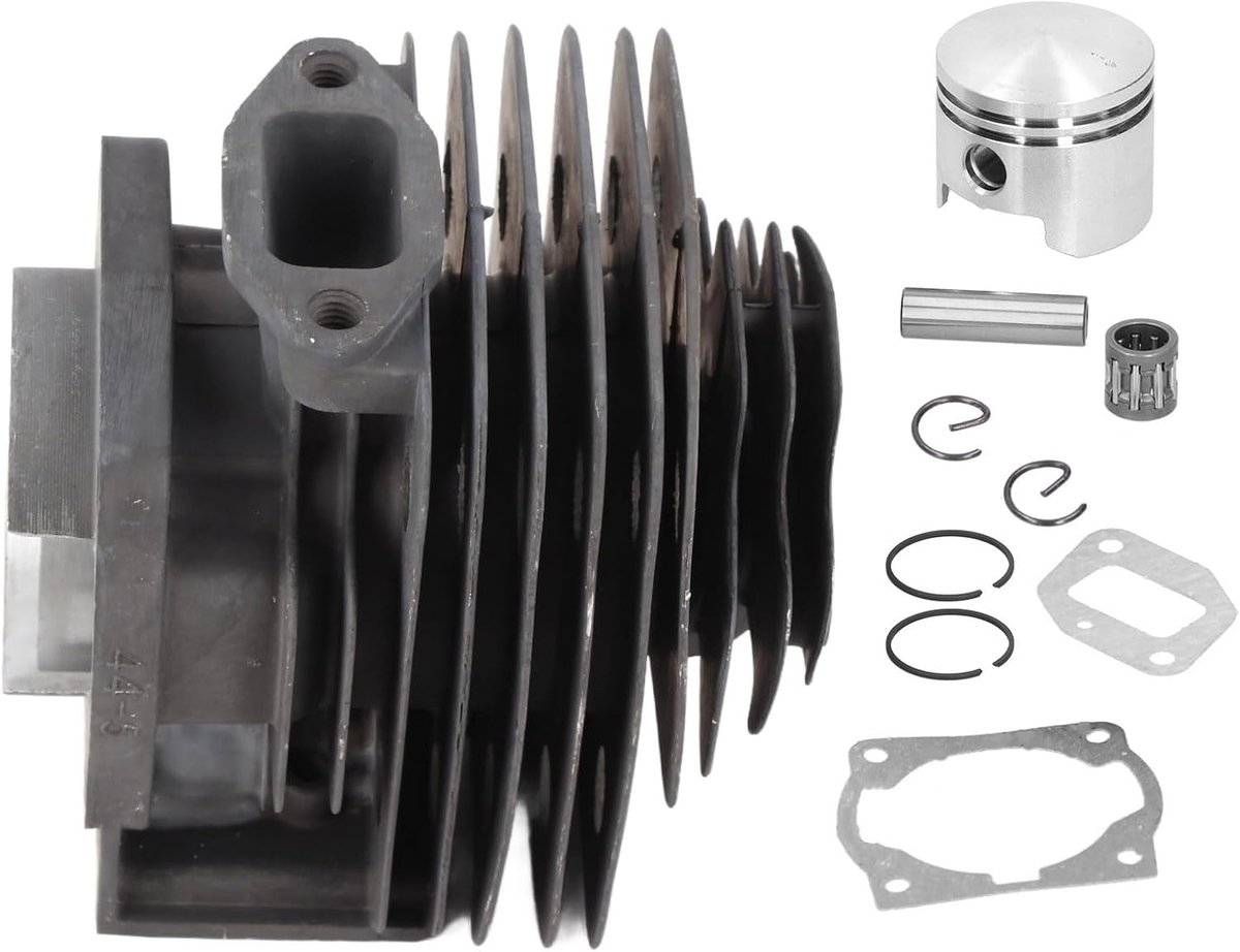 SnelShoppen - Cylinder Piston Set Motor Vervangingskit 52CC 44F-5 Met 44mm Cilinder, Aluminium Legering, Lichtgewicht, Geschikt Voor Bosmaaier, Tuinma