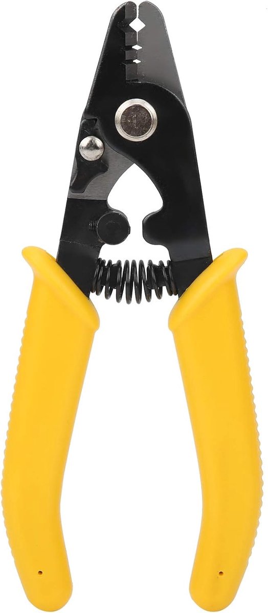 SnelShoppen - Fiberglass Tang - Hoogwaardige 3 Holes Glasvezel Striptool voor Telecom Installateurs en Netwerk Technici - Corrosiewerend Carbon Staal