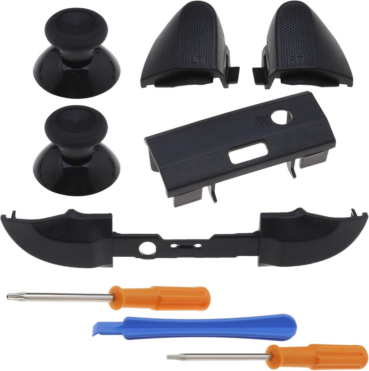 SnelShoppen - eMagTech Set Vervangende LB RB LT RT Bumper Knoppen en Thumbstick Set met T6 T8 Schroevendraaier Reparatieonderdelen Geschikt voor Xbox