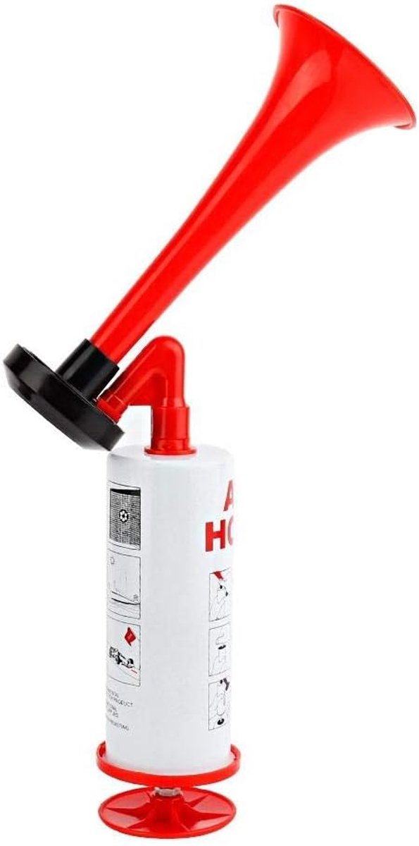SnelShoppen - Handpomp Luchtfluit - Sterke Geluidmaker - Veiligheidsalarm Boot, Sportevenementen, Camping - Hoogwaardige Aluminium - Compact en Lichtg