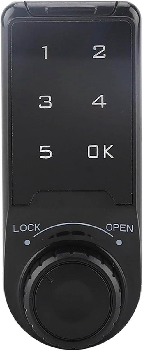 SnelShoppen - Digitale Touch Lock, Slimme Elektronische Kast Slot Set, Cijferslot met Wachtwoord Toegang voor Kasten, ABS Materiaal, Maat L=30, Veilig