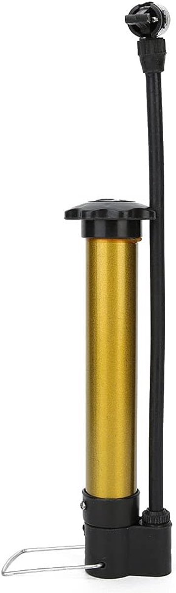 SnelShoppen - Praktische Gele 21cm Luchtpomp Inflator voor Rolstoel, Lichtgewicht, Compact met Schroefbevestiging en Luchtinlaatafdichting, Ideaal voo