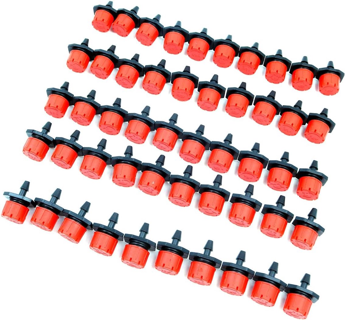 SnelShoppen - 50 Stuks Drip Irrigatie Drippers Automatische Irrigatie Kit, Irrigatie Spuitkoppen voor Potten, Tuin Sprinklers, Tuin Irrigatiesysteem v