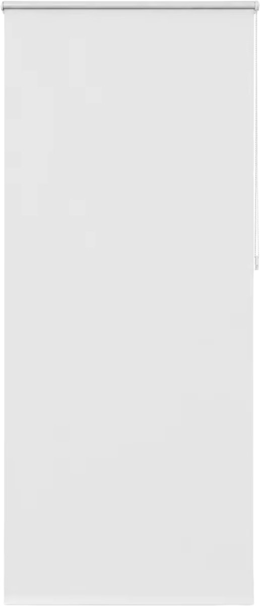 Verduisterend Rolgordijn 100x230 cm Wit – Polyester met Kettingbediening, Eenvoudige Montage - Thermisch Geïsoleerd