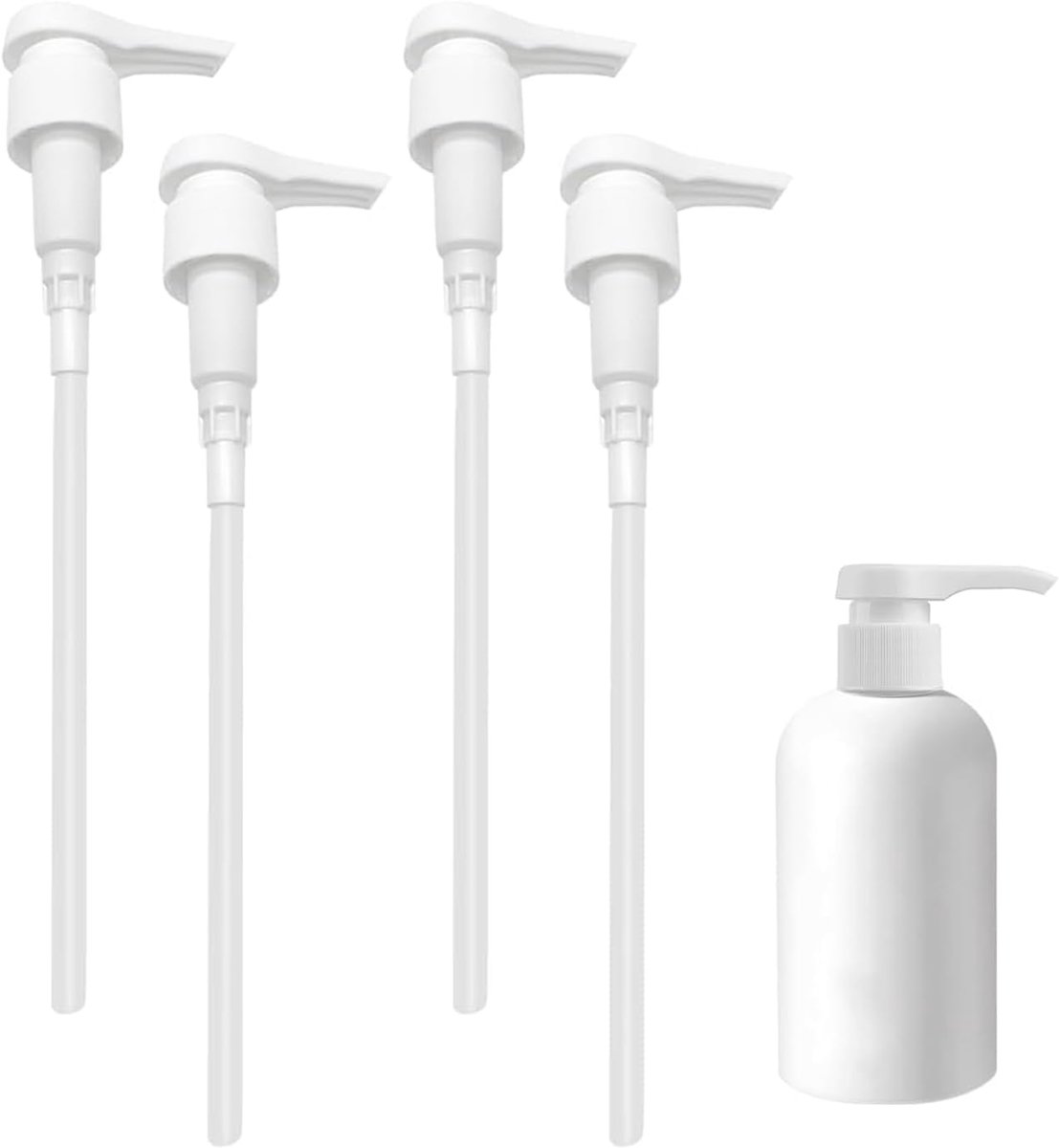 Syrup Dispensing Pump, Pack of 4, Reusable Bottle Dispenser, Pump for Coffee Syrup, for 28/410 Threaded Containers - ShopVlot