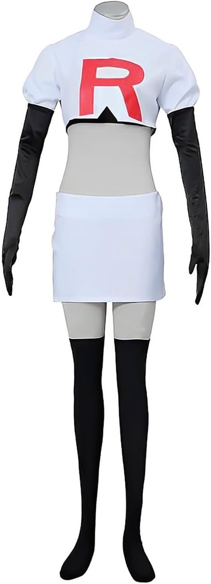 Volwassen Team Rocket Kostuum voor Anime Cosplay met Jesse en James Thema, Perfect voor Feesten en Evenementen