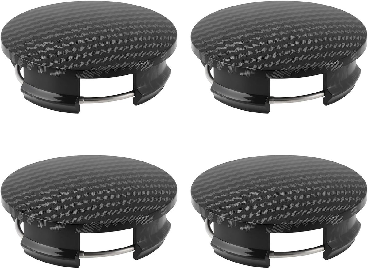 SnelShoppen - 4 Stuks Auto Wiel Centrum Hub Caps Geschikt voor Atez en Angkesaila 57x54x45mm - Plastic, Impactbestendig, Temperatuurweerstand, Klassie