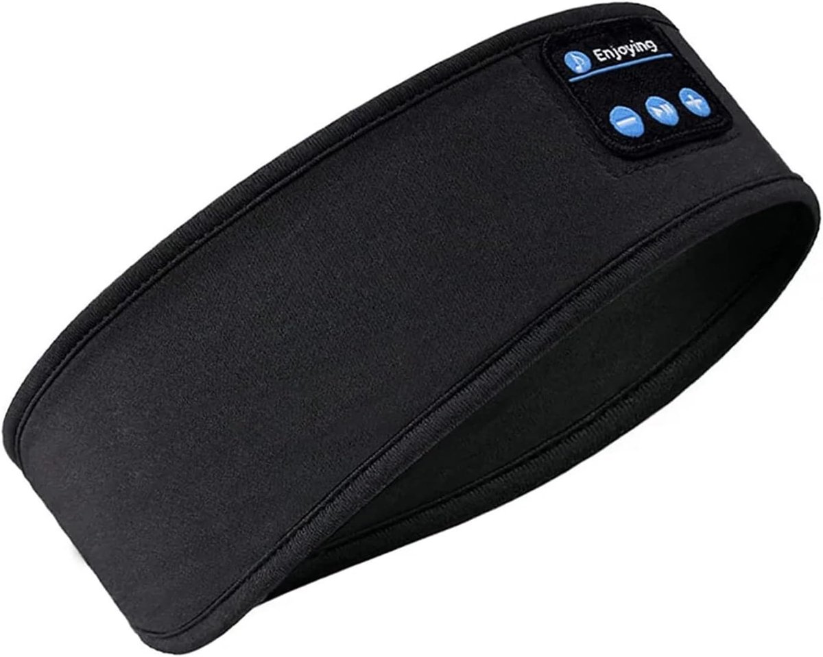 SnelShoppen - Bluetooth Sport Hoofdband, Draadloze Koptelefoon met Ingebouwde Luidsprekers voor Hardlopen in de Sportschool, Slaap, BT 5.2, 20M Bereik