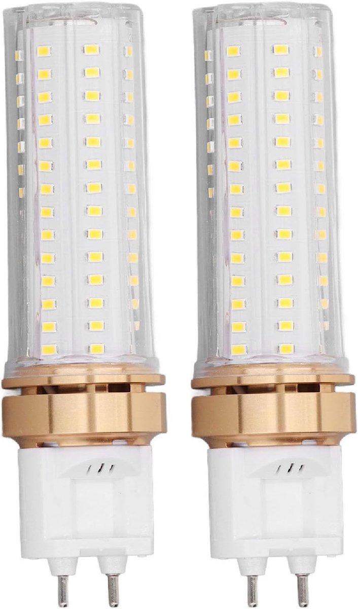 SnelShoppen - 2 Stuks LED Corn Lampen G12 20W, 2000lm Warm Wit Licht, 360 Graden Verlichting voor Binnen, Ideaal voor Plafond- en Vloerlampen
