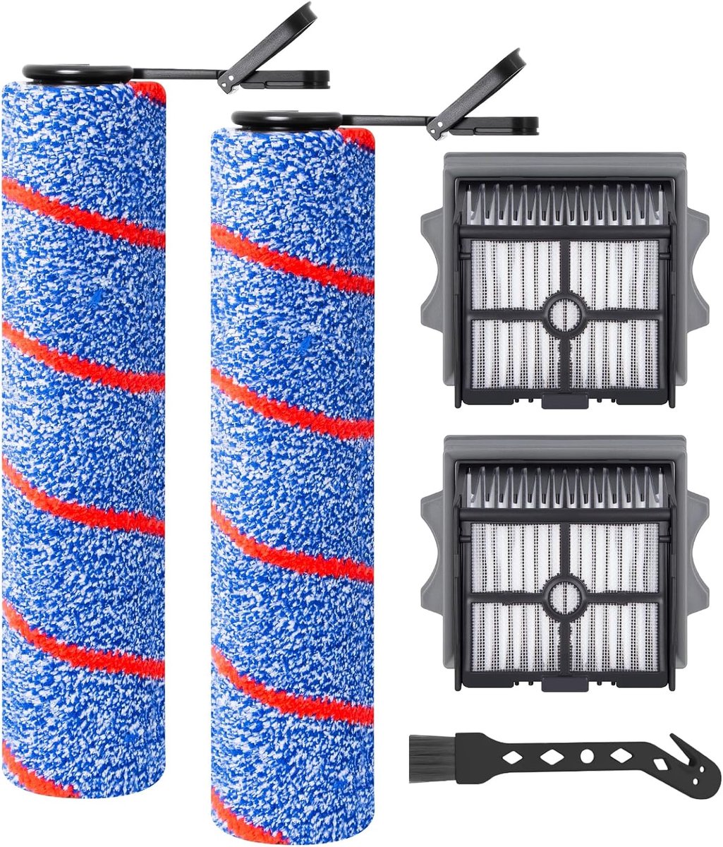 SnelShoppen - Vervangende Borstelrol en HEPA Filter voor Tineco Vloer Eend S7 Artist/Stretch S6/SWITCH S6/S7 Stretch Ultra/S9 Artist/S6 Stretch Lite/S